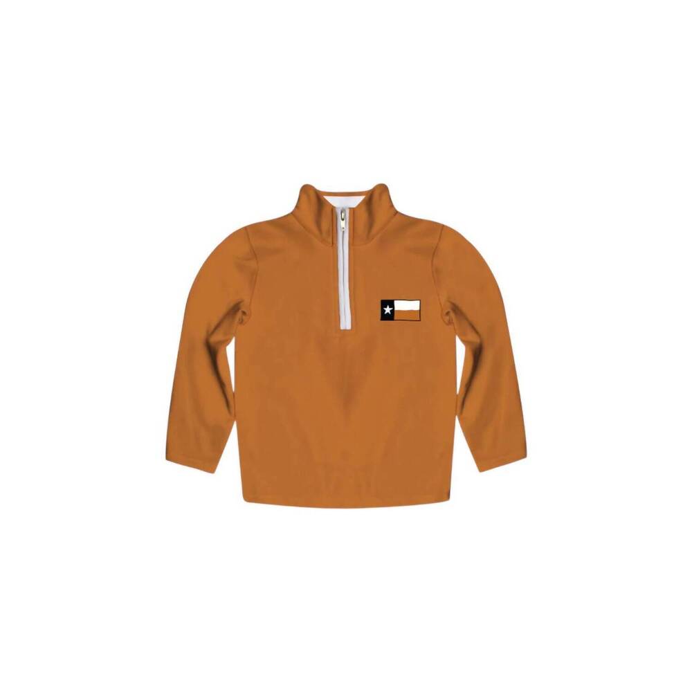 NEW VIVE LA FETE kid's austin texas performance fleece jacket in orange